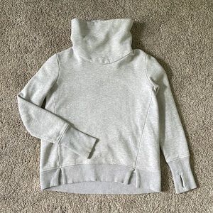 Athleta light gray cotton sweater XXS.